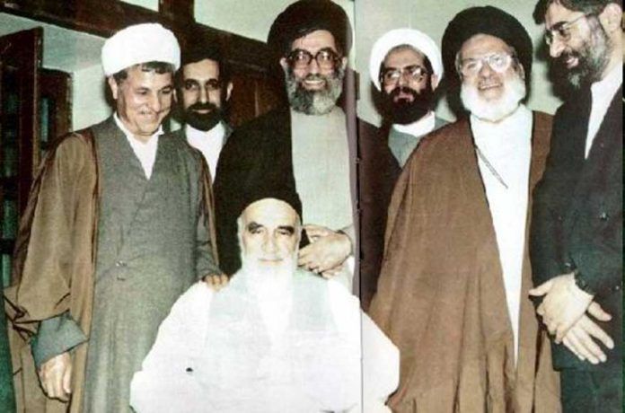 خمینی و موسوی و رفسنجانی و خامنهای