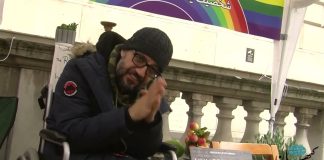 ۲۹ آوریل تظاهرات لندن در ۶۶امین روز اعتصاب غذای وحید بهشتی برای تروریست خواندن سپاه پاسداران