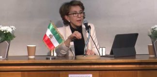 سخنرانی نازنین انصاری در رابطه نقش کیهان لندن و رسانه در دنیای مجازی
